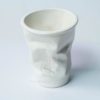 Vaso de Cerámica en Forma de Vaso Desechable Grande | Cerámica | Cerámica Blanca | Cerámica Decorativa